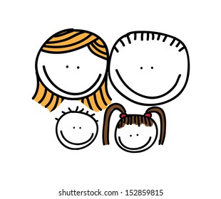 family design over white background vector illustration 
