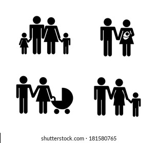 Family Design Over White Background Vector Stock Vector (Royalty Free ...