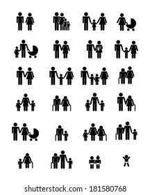 family design over white background, vector illustration