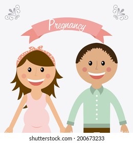family design over white background vector illustration