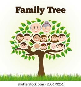 family design over white background vector illustration