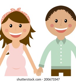 family design over white background vector illustration