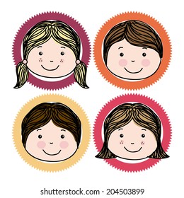 family design over white background vector illustration