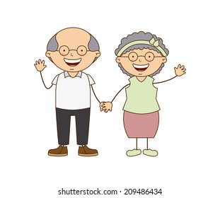 family design over white background vector illustration