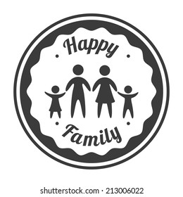 family design over  white background vector illustration