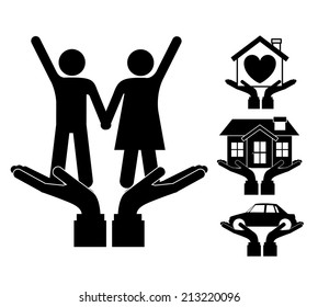 family design over white background vector illustration