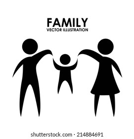family design over  white background vector illustration
