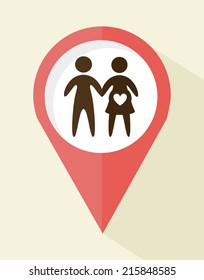 family design over  white background vector illustration