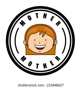 family design over white background vector illustration