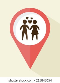 family design over white background vector illustration