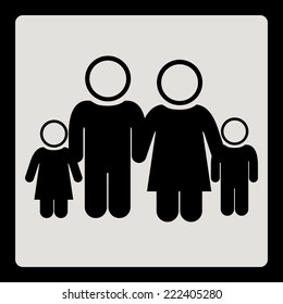 Family design over white background, vector illustration