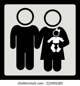 Family design over white background, vector illustration