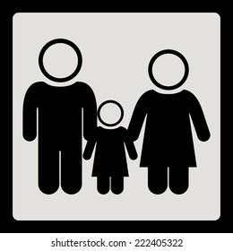Family design over white background, vector illustration