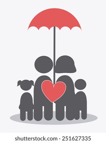Family design over white background, vector illustration.