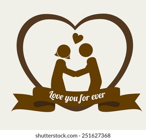 Family design over white background, vector illustration.