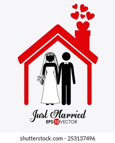 Family design over white background, vector illustration.