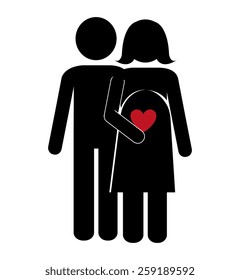 Family design over white background, vector illustration.