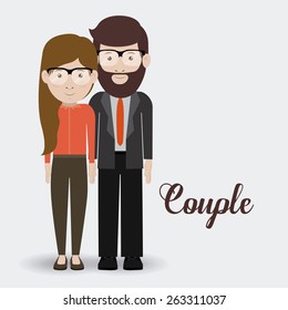 Family design over white background, vector illustration
