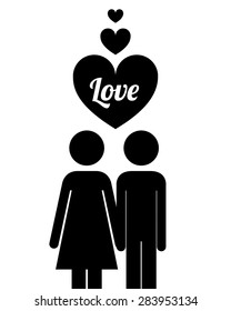 Family design over white background, vector illustration