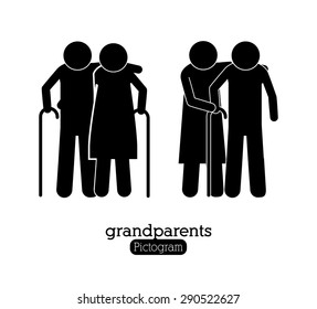 Family design over white background, vector illustration