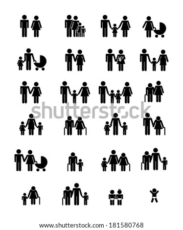 family design over white background, vector illustration