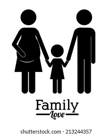 Family design over white background,vector illustration