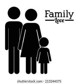 Family design over white background,vector illustration