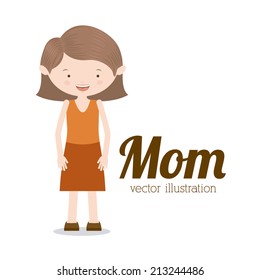 Family design over white background,vector illustration