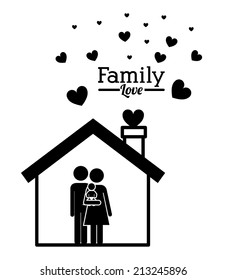 Family design over white background,vector illustration