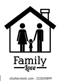 Family design over white background,vector illustration