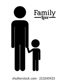 Family design over white background,vector illustration