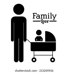 Family design over white background,vector illustration
