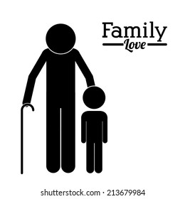 Family design over white background,vector illustration