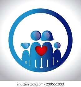 Family design over white background,vector illustration