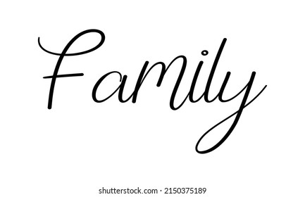 Family design vector creative template