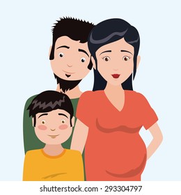 Family digital design, vector illustration eps 10.
