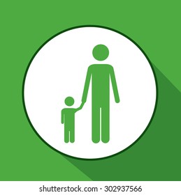 Family digital design, vector illustration eps 10
