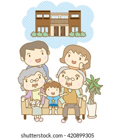 Family dream of two-family housing plan