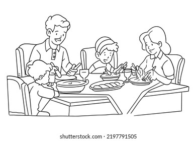 1,522 Enjoy meal together Stock Vectors, Images & Vector Art | Shutterstock