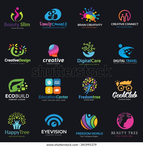 Family Education Logo Set Stock Vector (Royalty Free) 341995379 ...