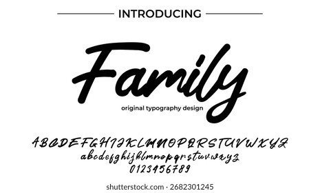 Family - Elegant Script Font for Smooth Handwritten Design and Creative Typography
