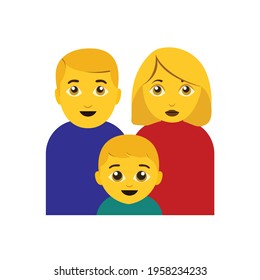 Emoji padre madre vector