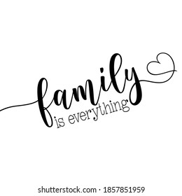 Familie ist alles - Kalligrafie
Gut geeignet für Poster, Innendekoration, Grußkrebse und anderes Geschenkdesign.