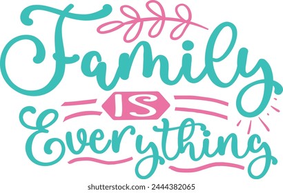 Family is everything doormat design