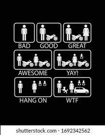 FAMILY EVOLUTION - Vector - sign symbol design - funny