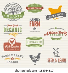 Family Farm Icon Set