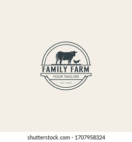 Family Farm Logo Design Premium Vector Stock Vector (Royalty Free ...