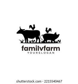 Family Farm Logo Design Template