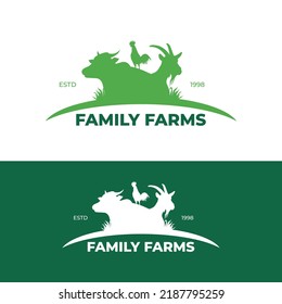 Family Farms Logo Vector Illustration . suitable for Farms industry