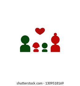 Family, Father, mother, girl and boy color icon. Element of 8 march icon. Premium quality graphic design icon. Signs and symbols collection icon for websites, web design, mobile app